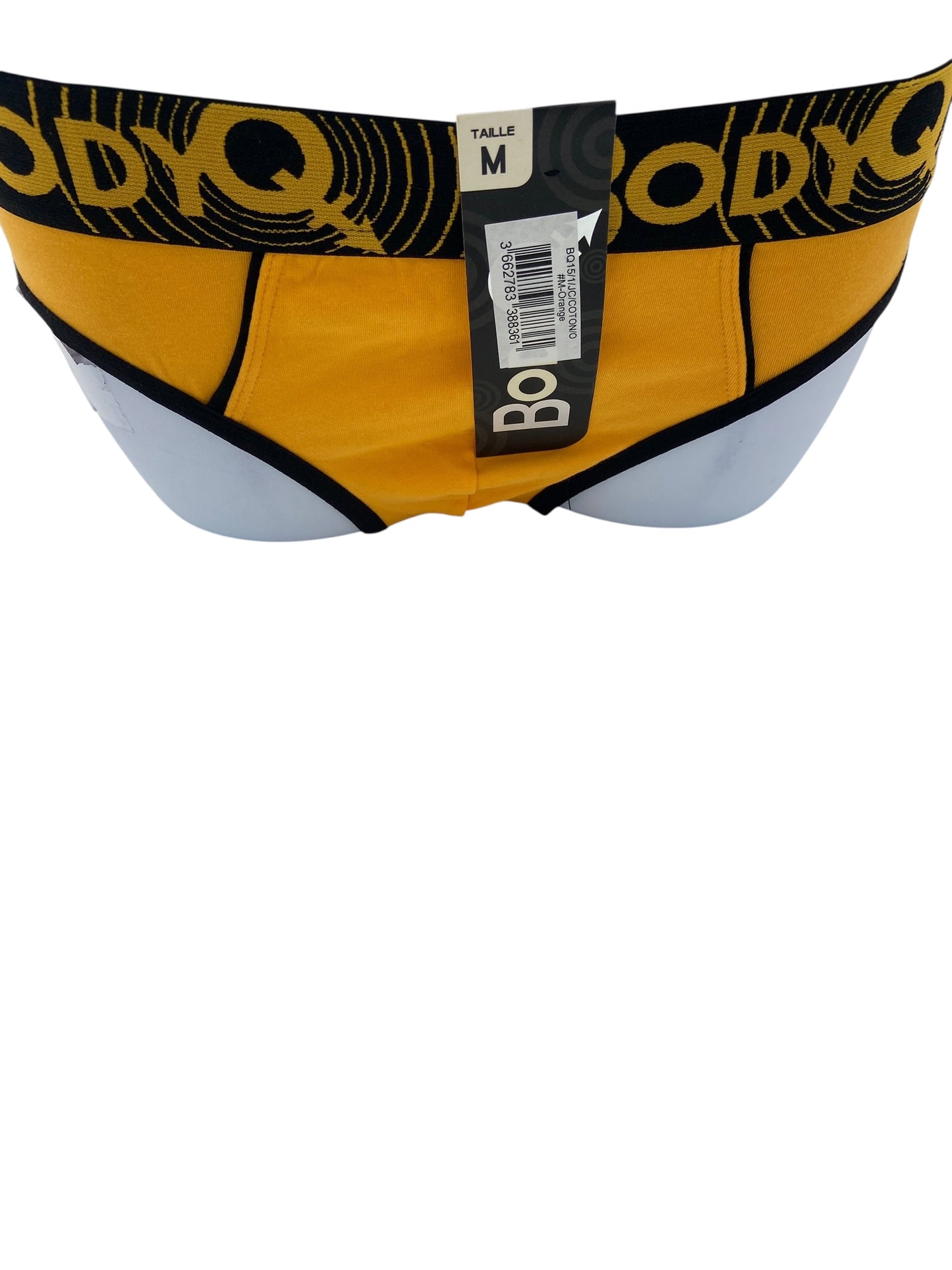 BodyQ Male Lingerie – Jockstrap Dark Yellow Black Size S, M, L , XL