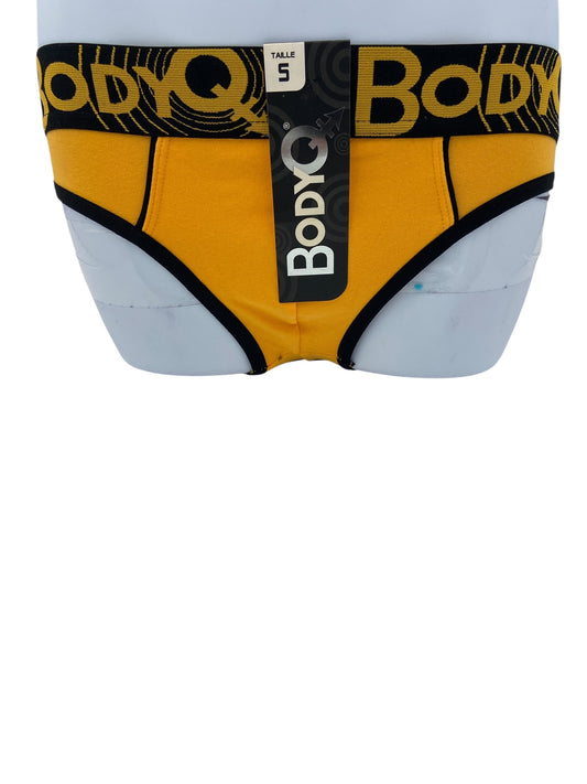 BodyQ Male Lingerie – Jockstrap Dark Yellow Black Size S, M, L , XL