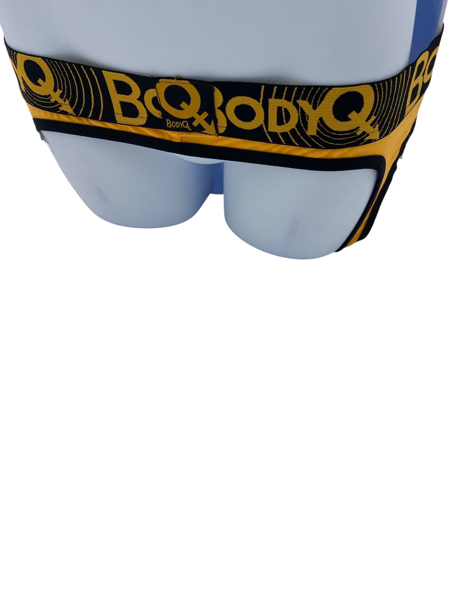 BodyQ Male Lingerie – Jockstrap Dark Yellow Black Size S, M, L , XL