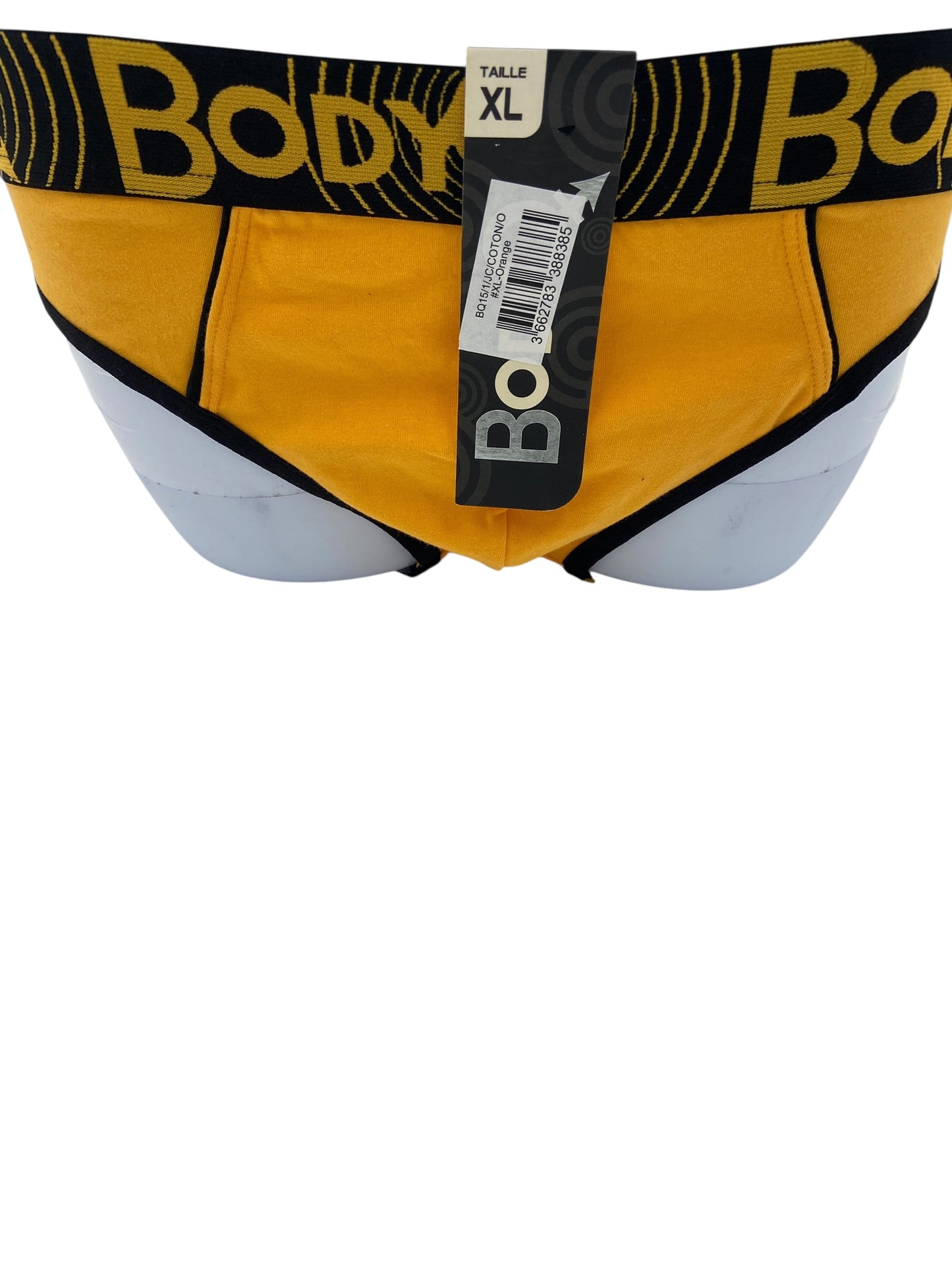 BodyQ Male Lingerie – Jockstrap Dark Yellow Black Size S, M, L , XL