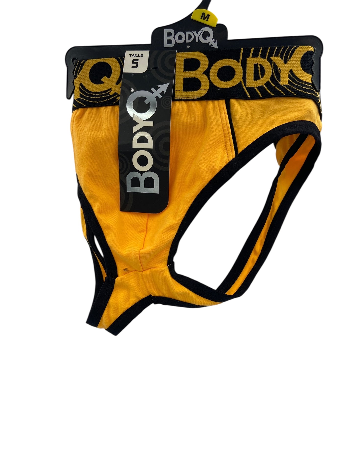 BodyQ Male Lingerie – Jockstrap Dark Yellow Black Size S, M, L , XL