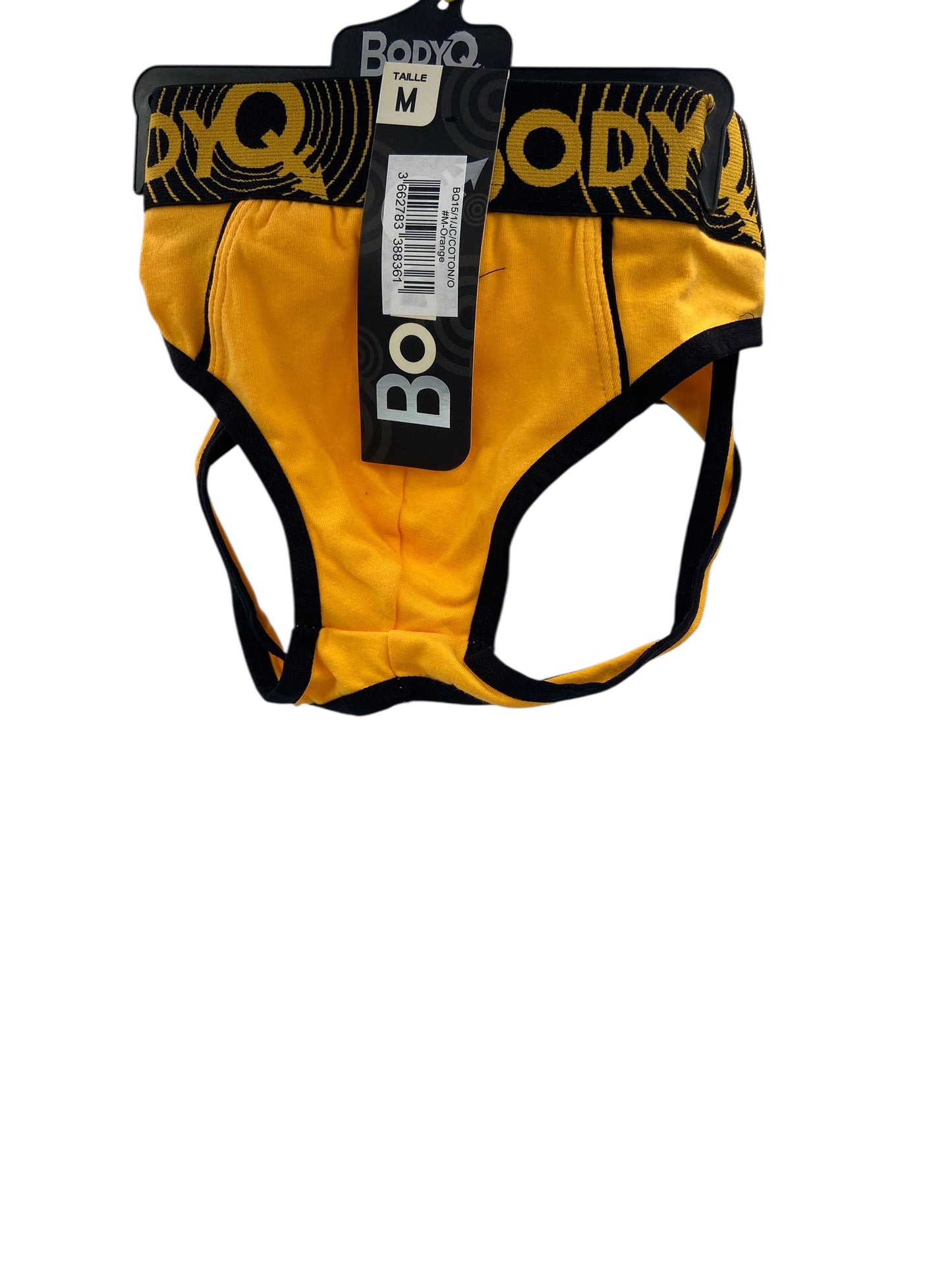 BodyQ Male Lingerie – Jockstrap Dark Yellow Black Size S, M, L , XL