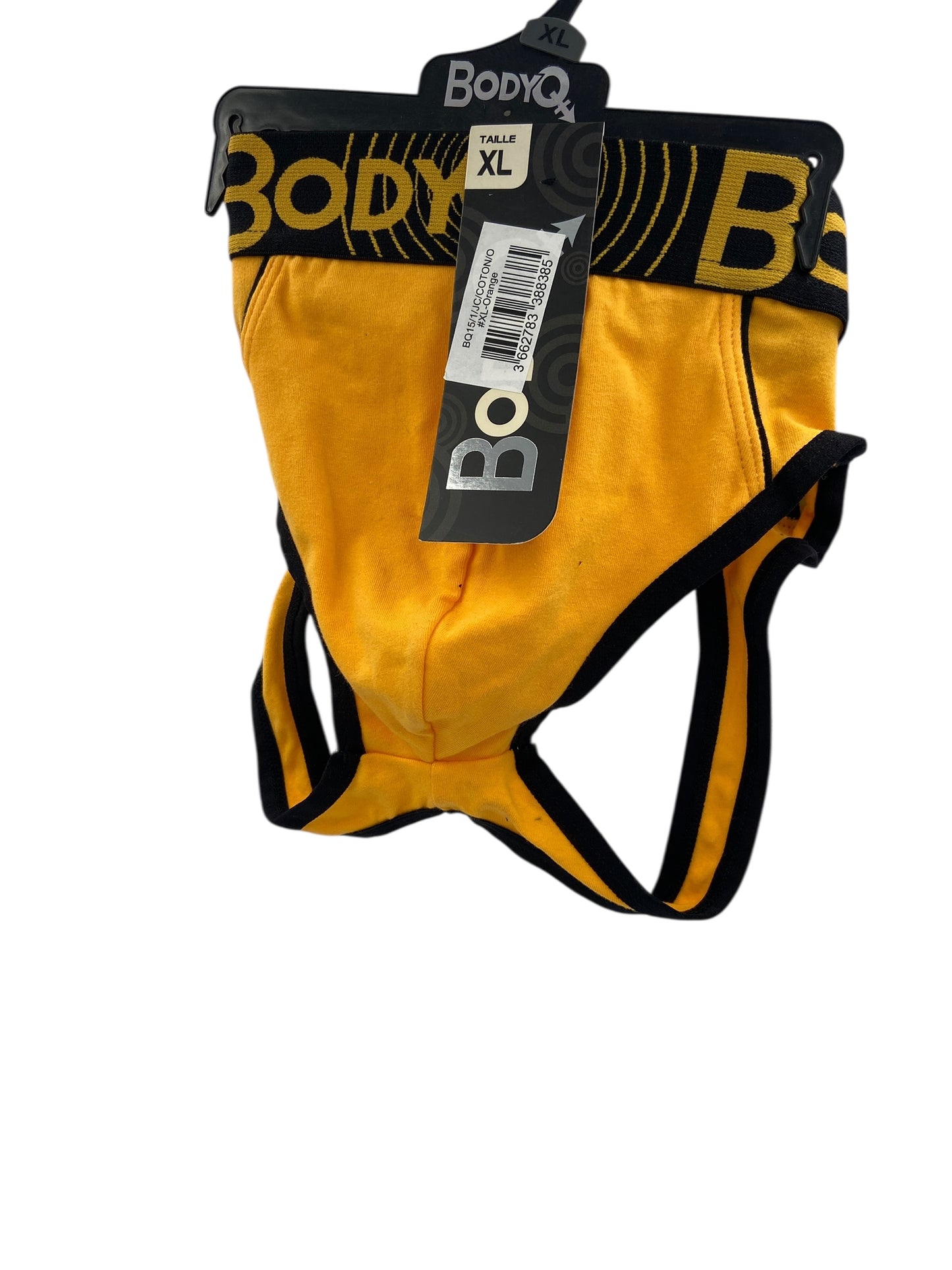 BodyQ Male Lingerie – Jockstrap Dark Yellow Black Size S, M, L , XL