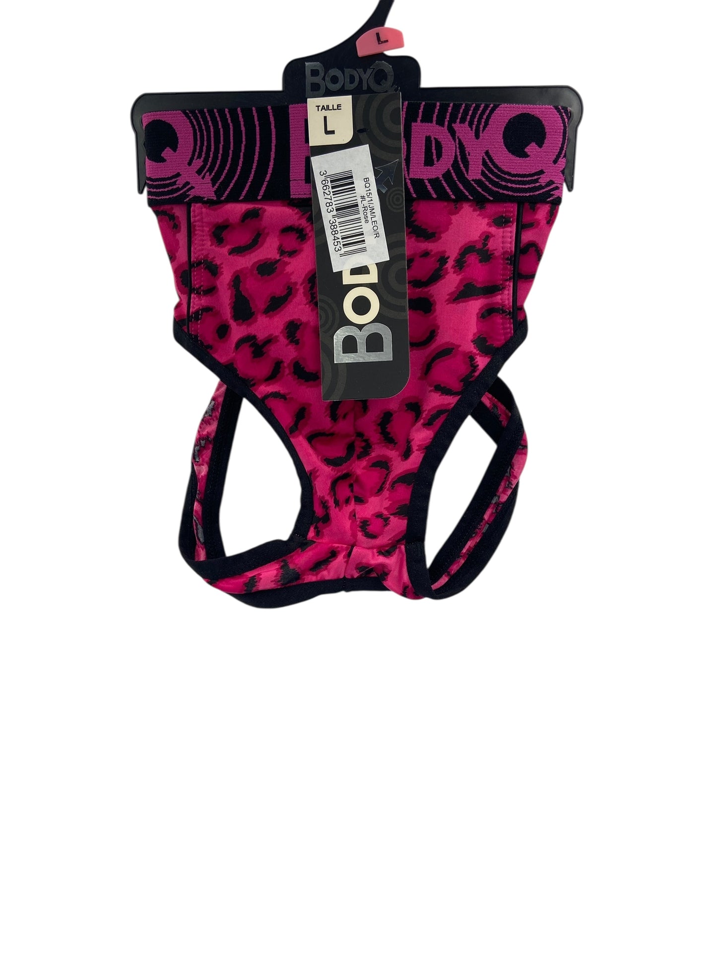 BodyQ Male Lingerie – Jockstrap Pink Black Size S, M, L, XL