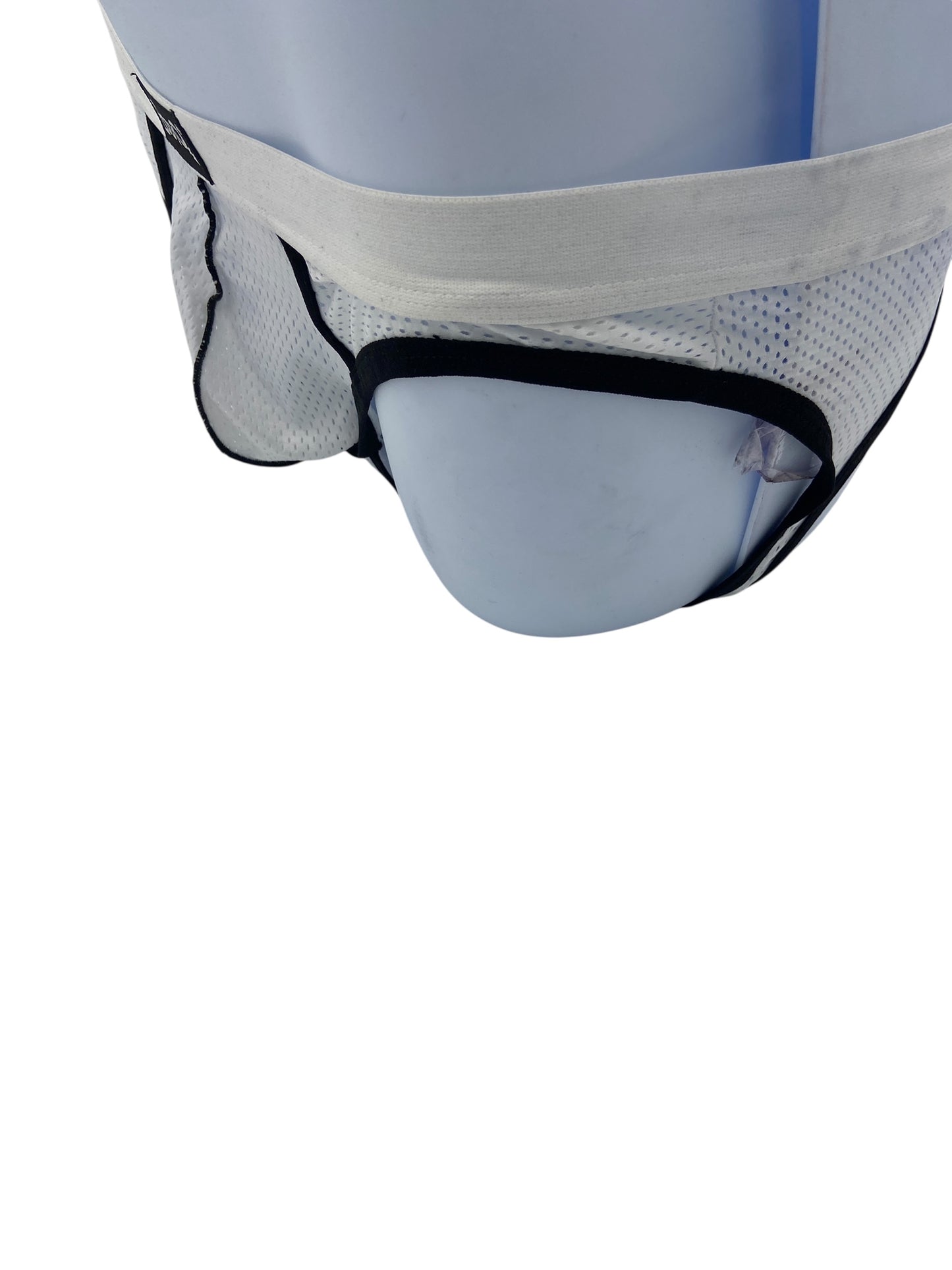 BodyQ Male Lingerie – Jockstrap White Black Size L