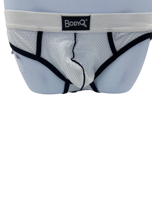 BodyQ Male Lingerie – Jockstrap White Black Size L