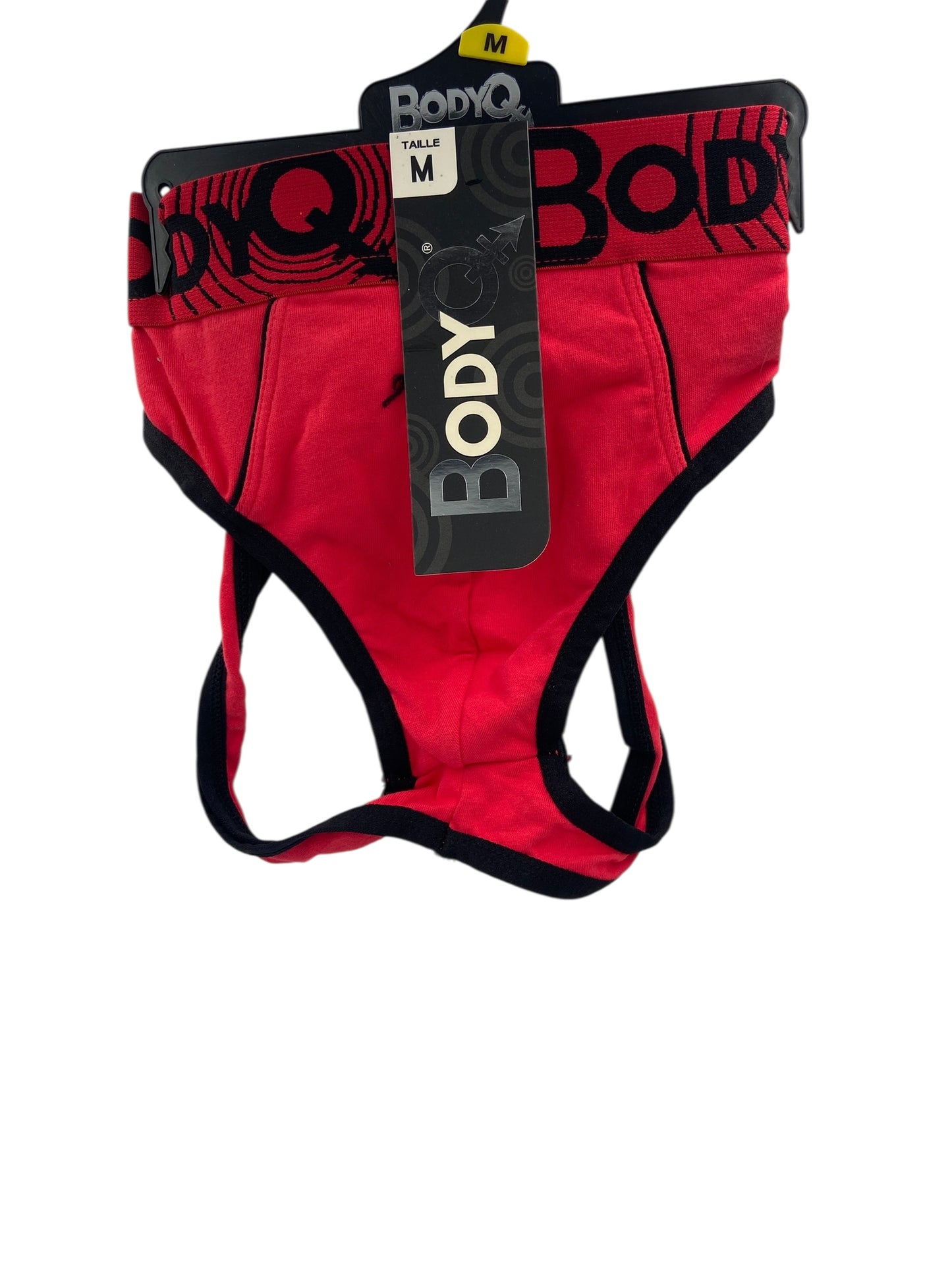 BodyQ Male Lingerie – Jockstrap Red Black - Size  S, M, L