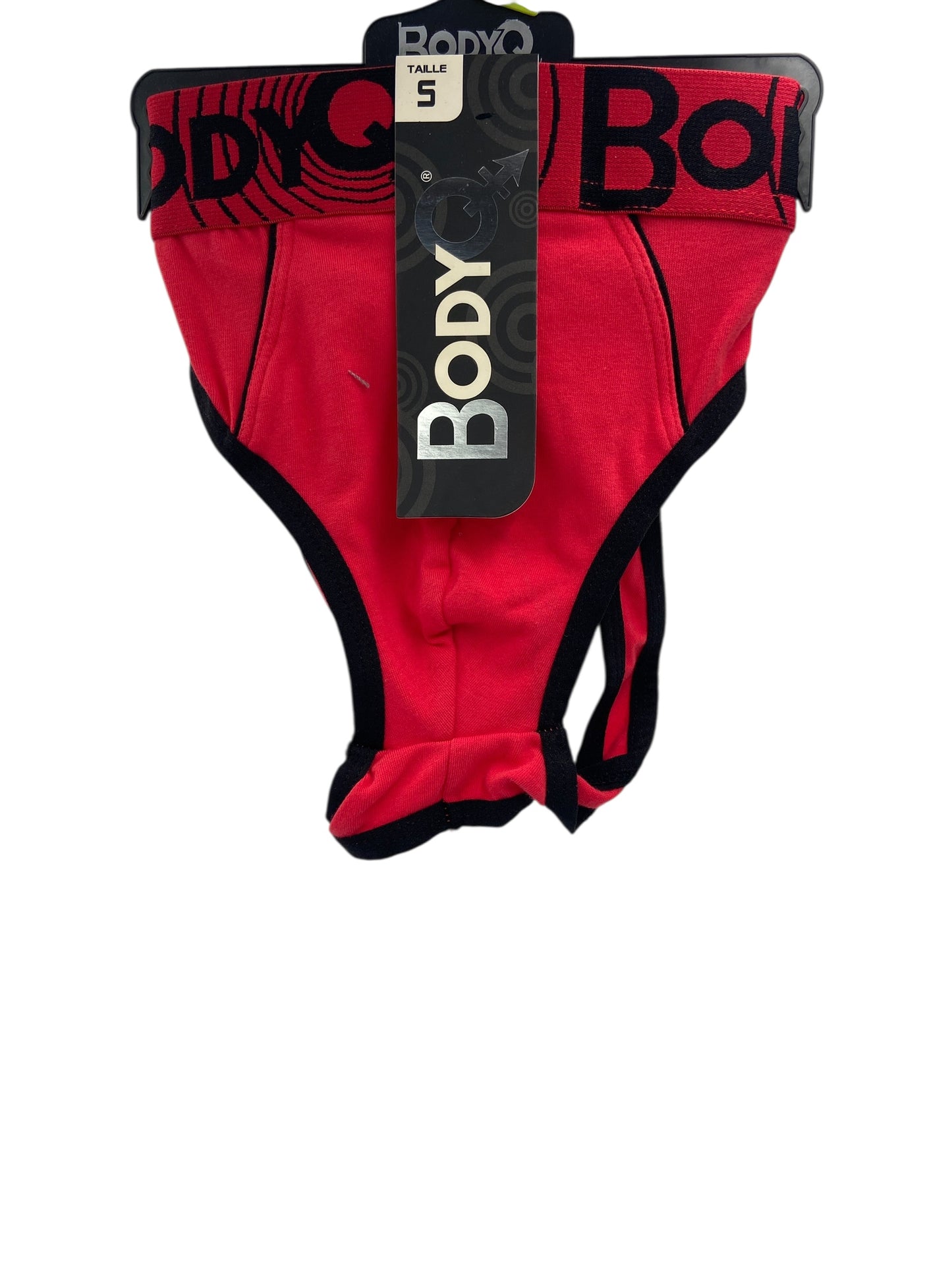 BodyQ Male Lingerie – Jockstrap Red Black - Size  S, M, L