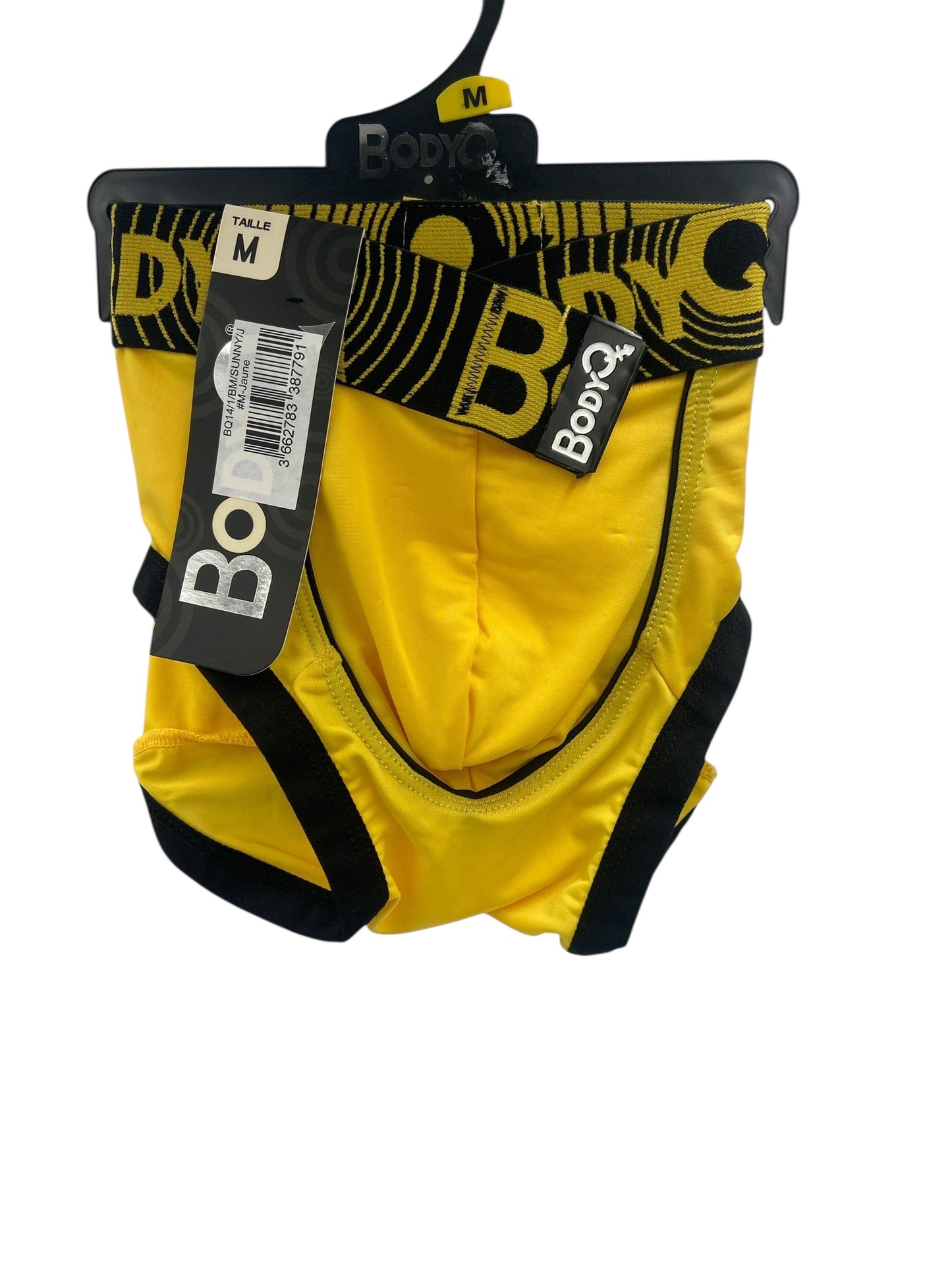 BodyQ Male Lingerie - Sexy Men’s Underwear Boxer – Yellow & Black - S/M/L/XL