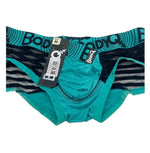 BodyQ Male Lingerie - Sexy Men’s Underwear Boxer – Aqua with Net Black - S/M/L