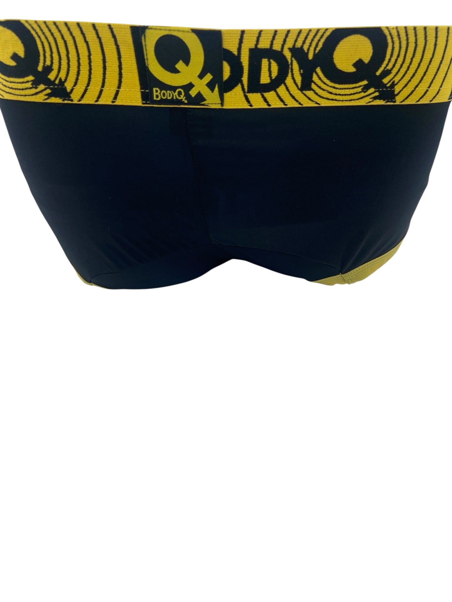 BodyQ Male Lingerie - Sexy Men’s Underwear Boxer – Black Yellow - S/M/L/XL