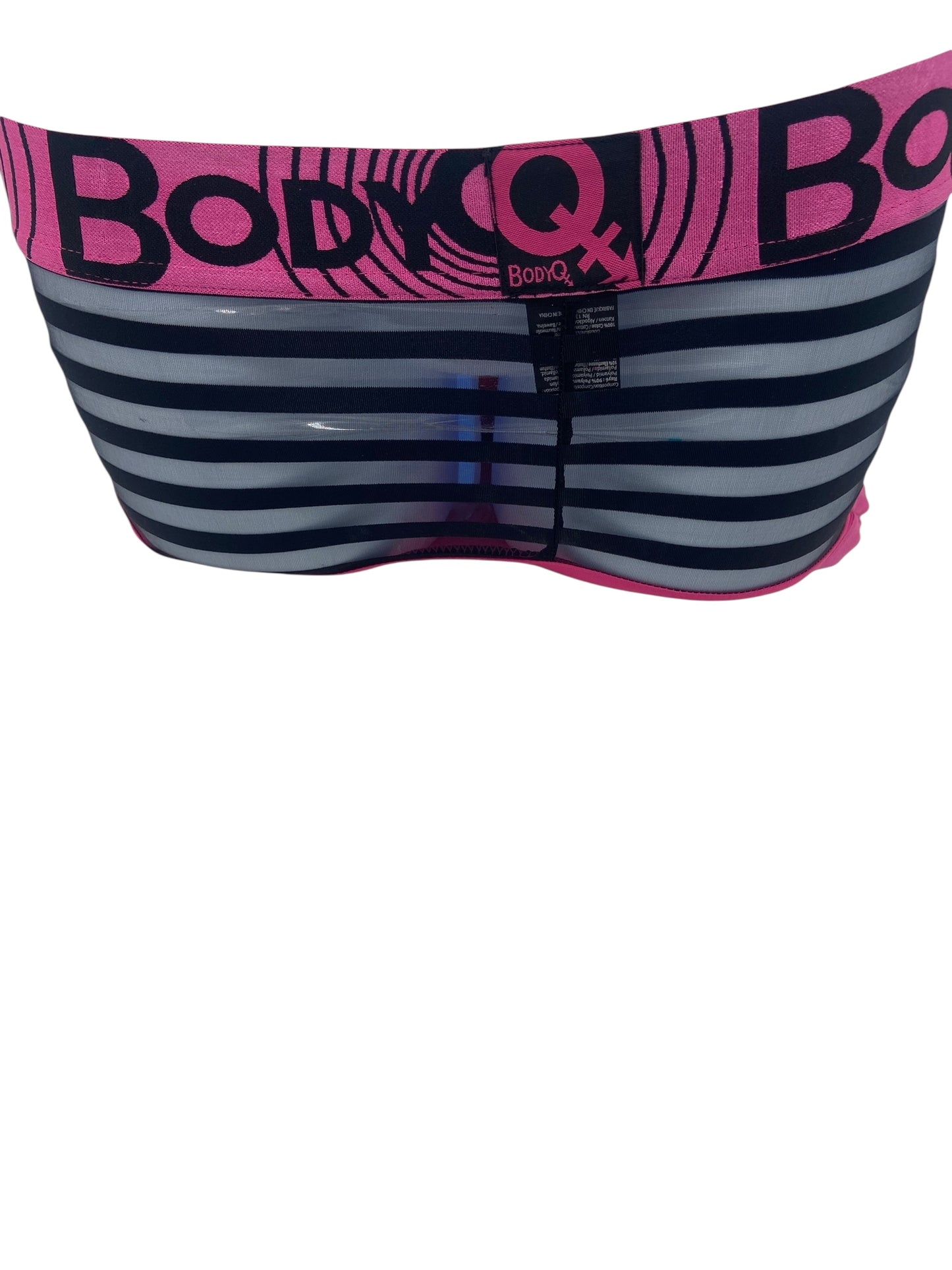 BodyQ Male Lingerie - Sexy Men’s Underwear Boxer – Pink with Net Black - S/M/L/XL