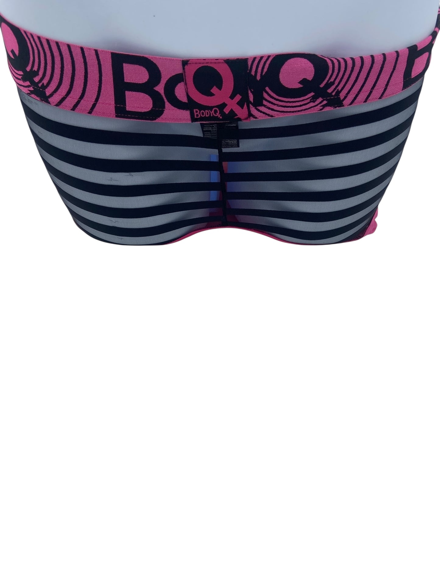 BodyQ Male Lingerie - Sexy Men’s Underwear Boxer – Pink with Net Black - S/M/L/XL
