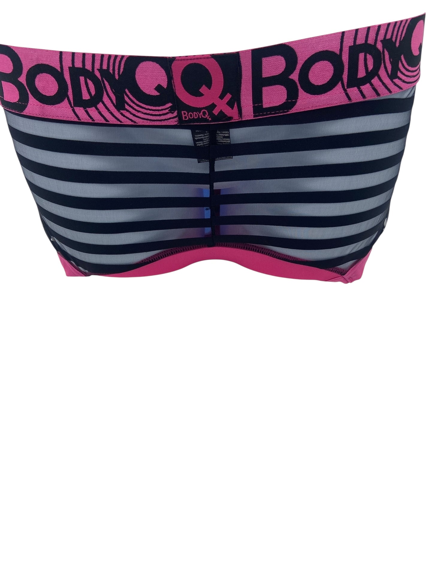 BodyQ Male Lingerie - Sexy Men’s Underwear Boxer – Pink with Net Black - S/M/L/XL