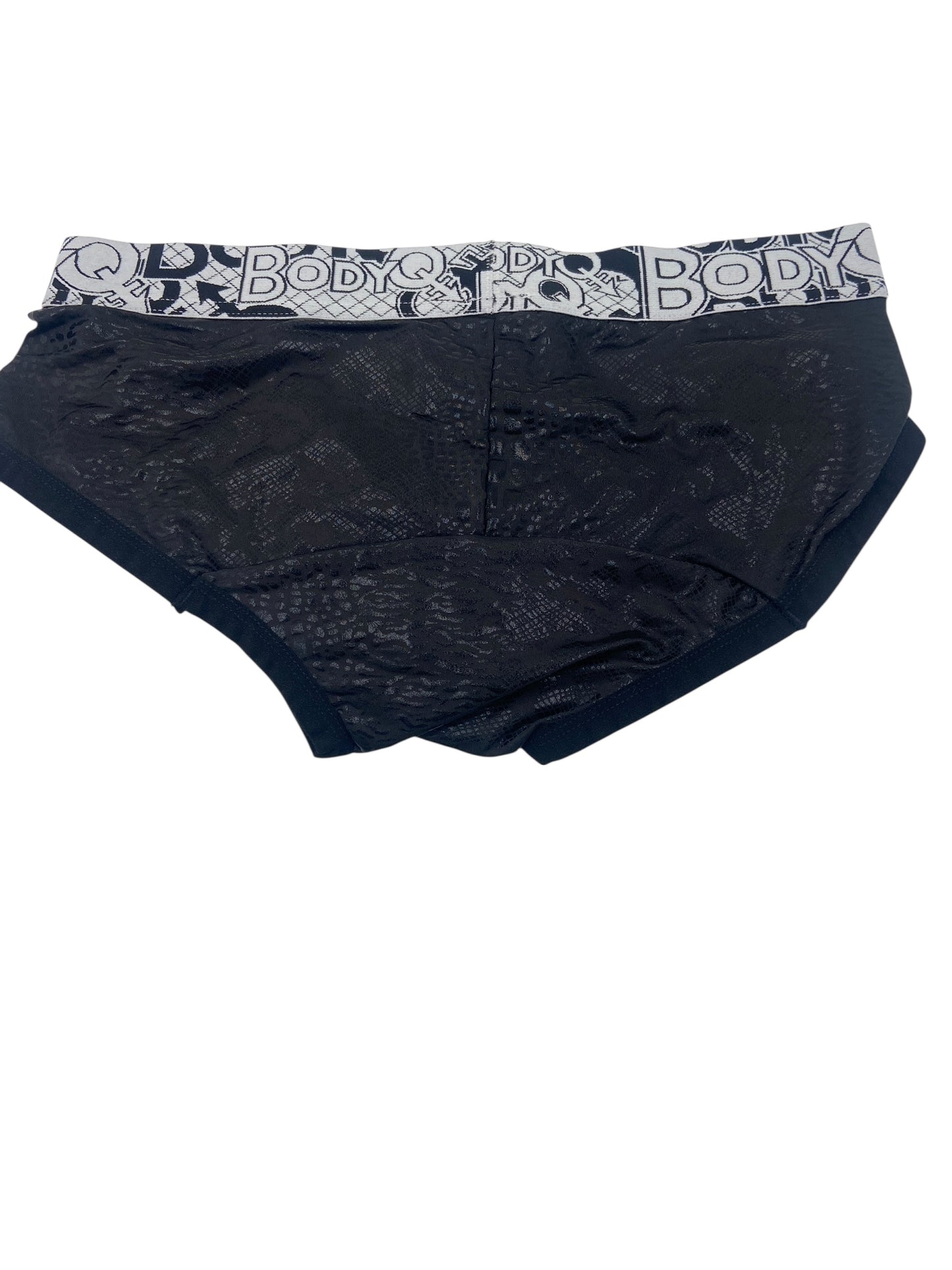 BodyQ Male Lingerie - Sexy Men’s Underwear Boxer – Black White Band- S/M/L/XL