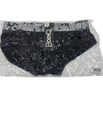 BodyQ Male Lingerie - Sexy Men’s Underwear Boxer – Black White Band- S/M/L/XL