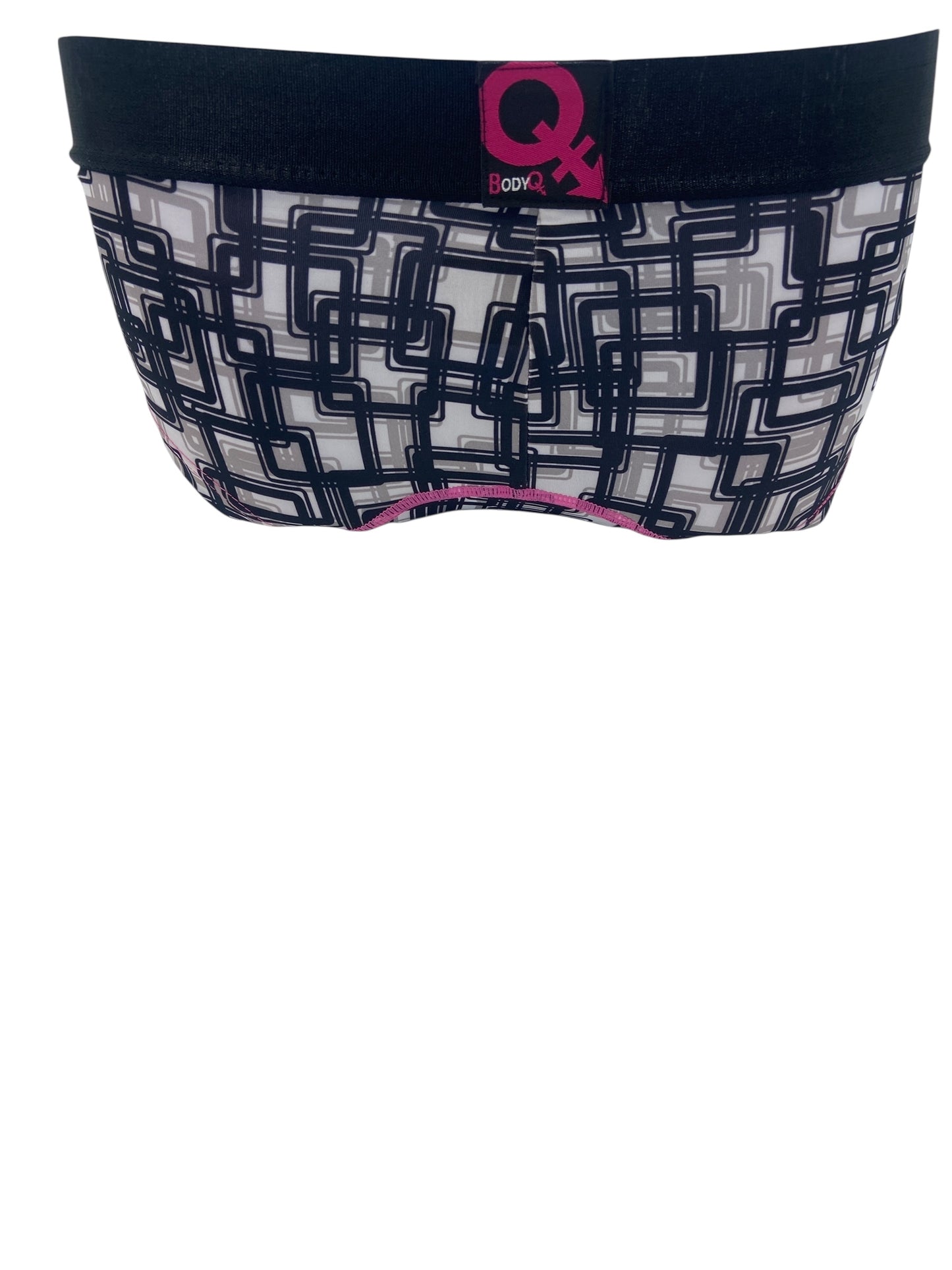 BodyQ Male Lingerie - Sexy Men’s Underwear Boxer – Black White Pink - XS/S