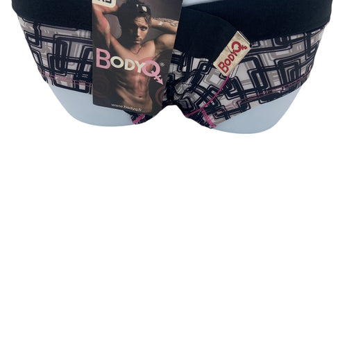 BodyQ Male Lingerie - Sexy Men’s Underwear Boxer – Black White Pink - XS/S