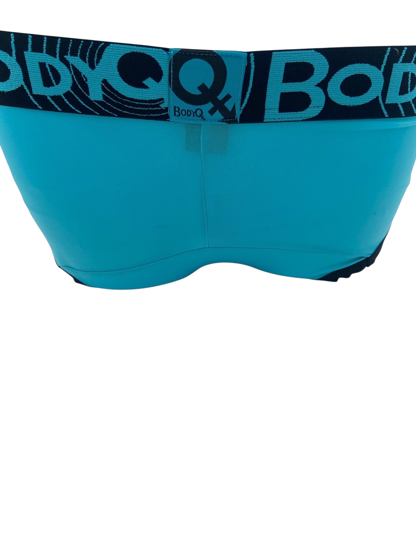 BodyQ Male Lingerie - Sexy Men’s Underwear Boxer – Aqua Black - S/ M