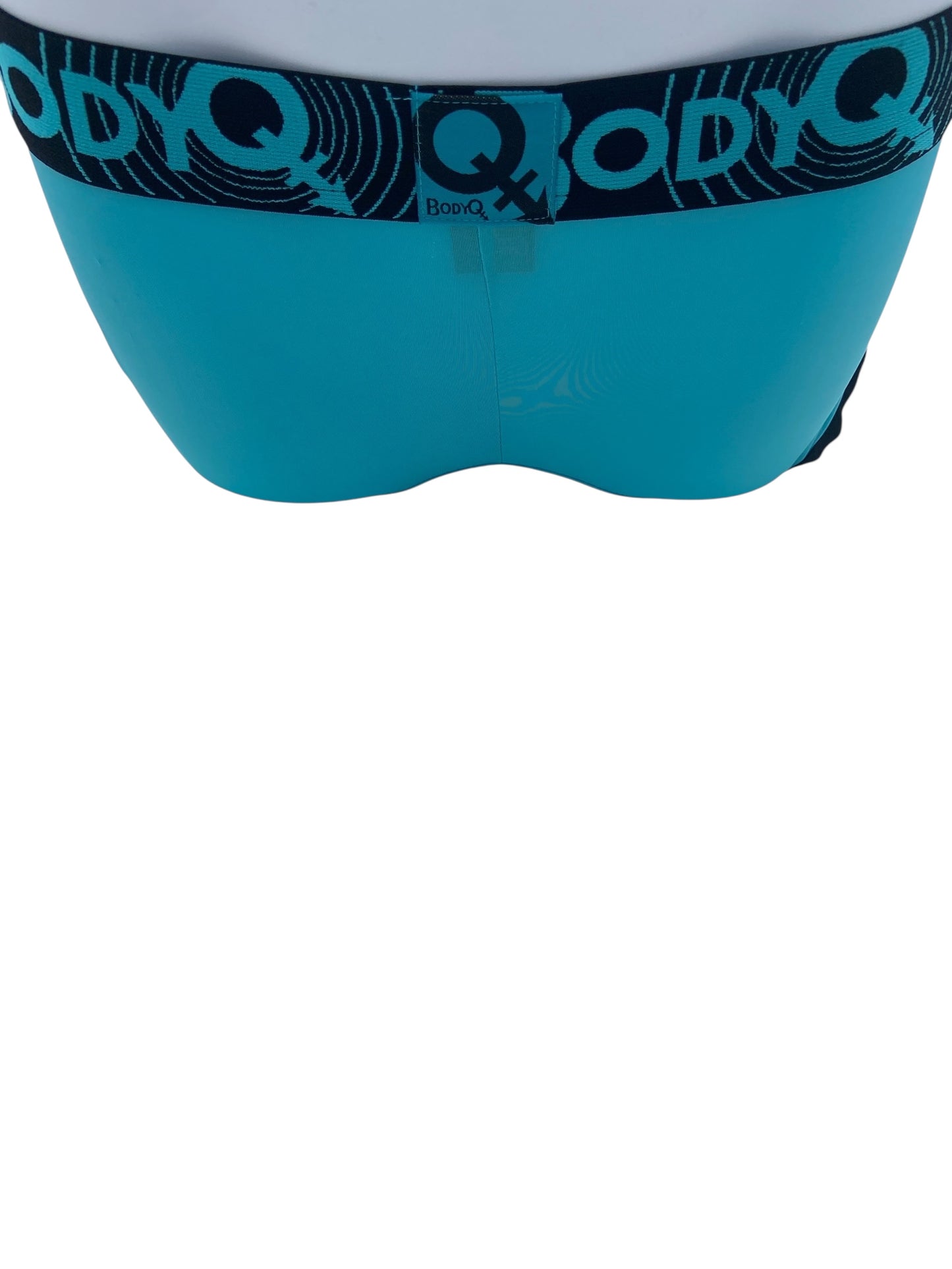 BodyQ Male Lingerie - Sexy Men’s Underwear Boxer – Aqua Black - S/ M