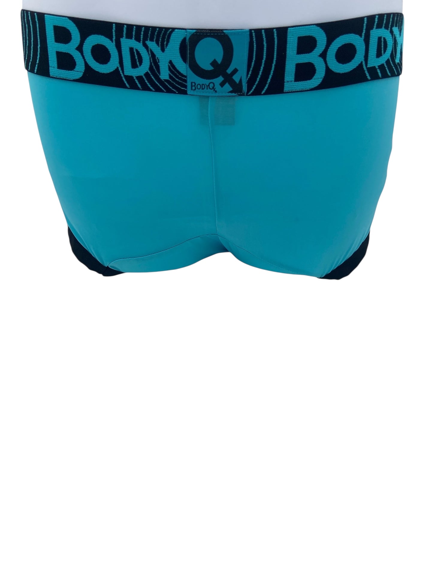 BodyQ Male Lingerie - Sexy Men’s Underwear Boxer – Aqua Black - S/ M
