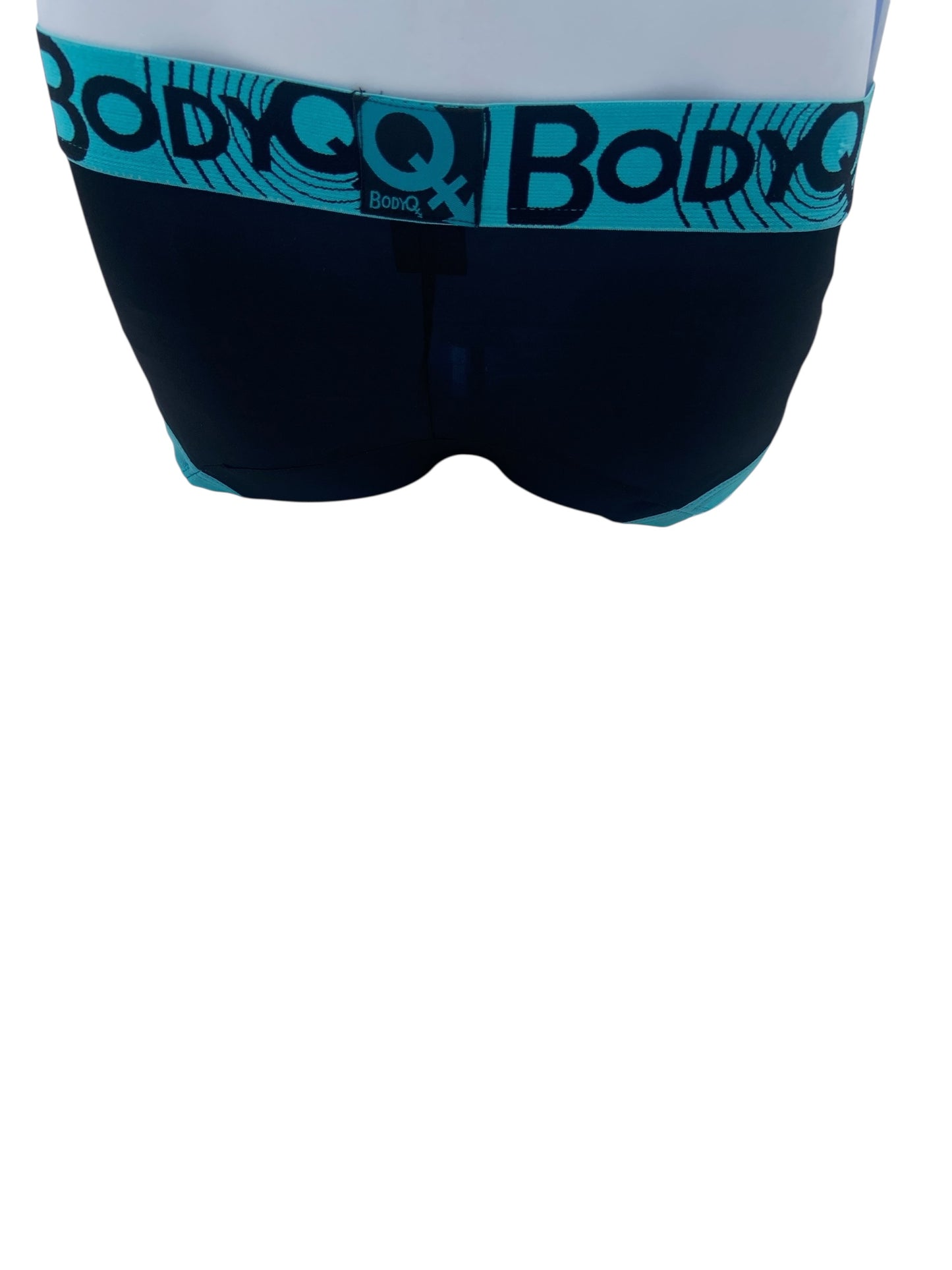 BodyQ Male Lingerie - Sexy Men’s Underwear Boxer – Black Aqua - S/ M / L / XL