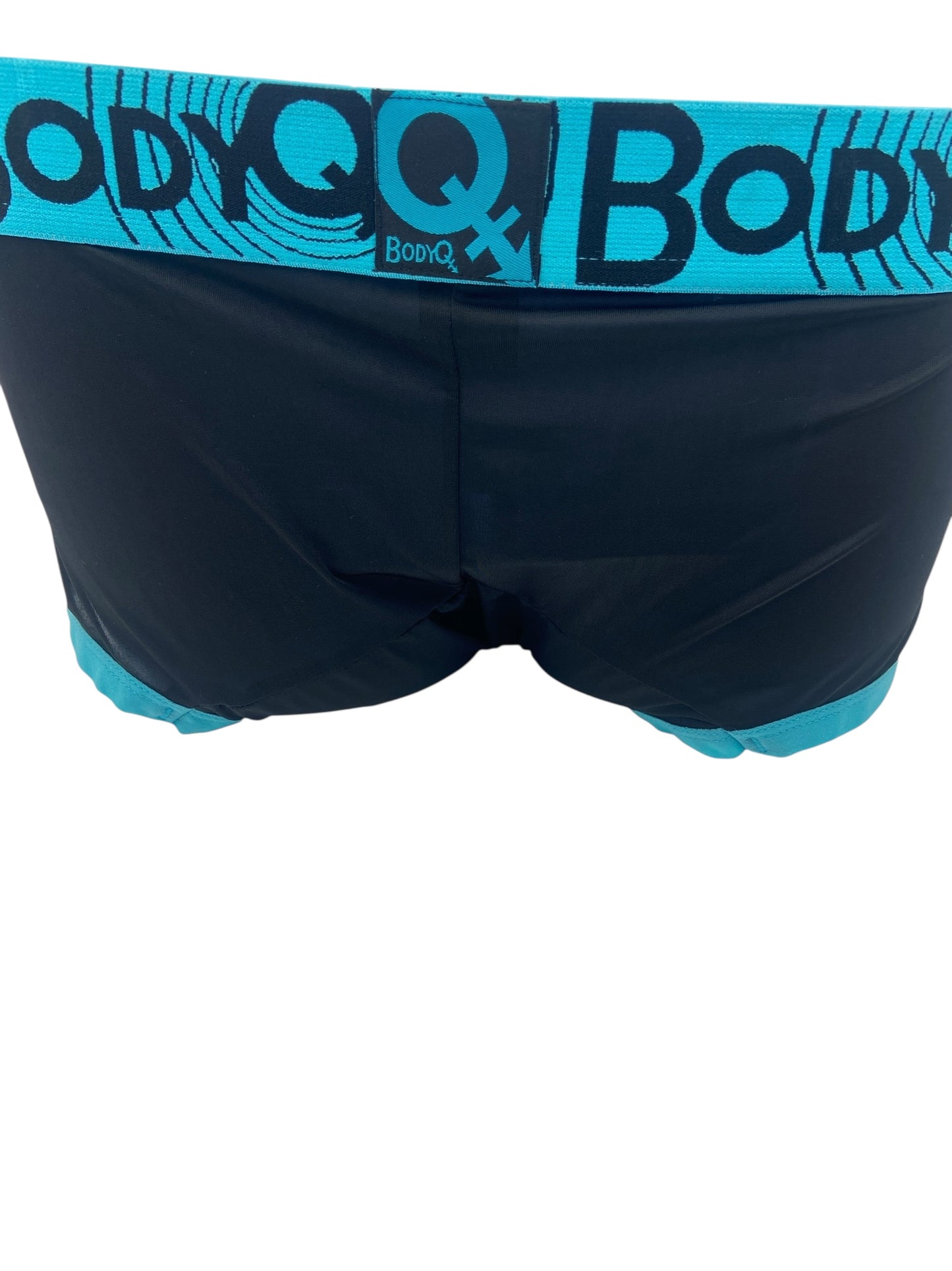 BodyQ Male Lingerie - Sexy Men’s Underwear Boxer – Black Aqua - S/ M / L / XL