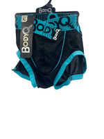 BodyQ Male Lingerie - Sexy Men’s Underwear Boxer – Black Aqua - S/ M / L / XL