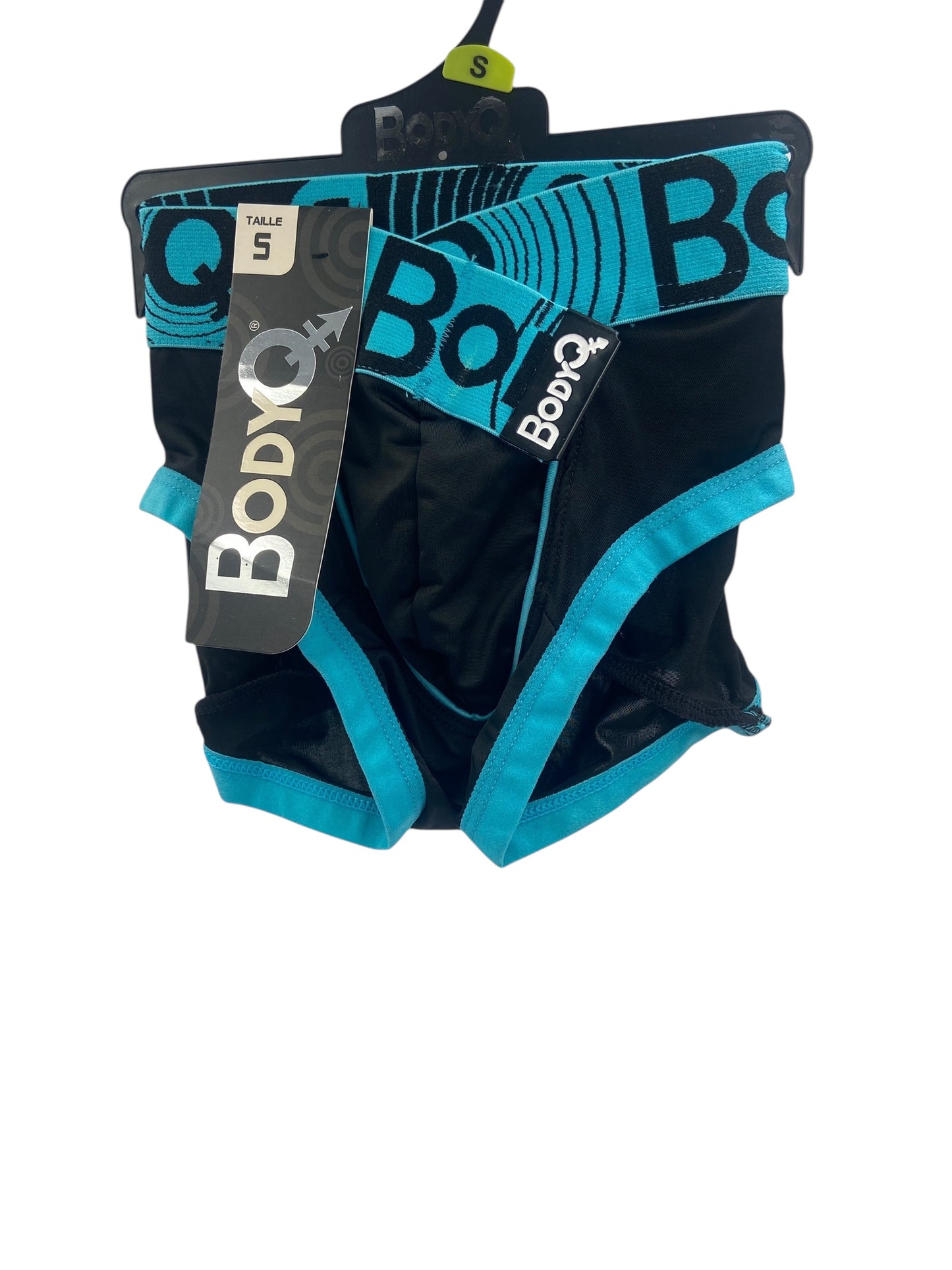 BodyQ Male Lingerie - Sexy Men’s Underwear Boxer – Black Aqua - S/ M / L / XL