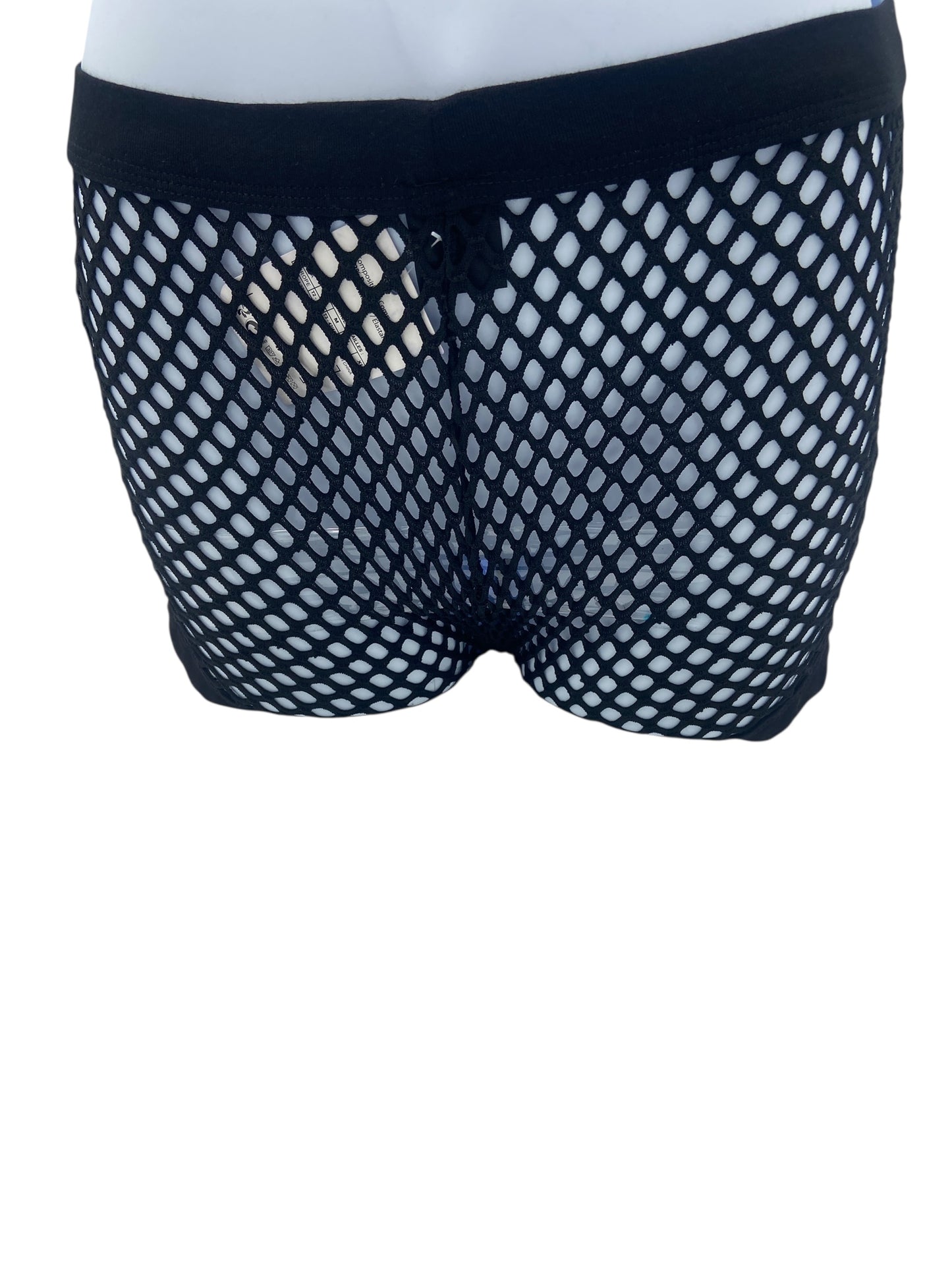 BodyQ Male Lingerie - Sexy Men’s Underwear Boxer – Black Fish Net- S/ M / L