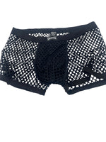 BodyQ Male Lingerie - Sexy Men’s Underwear Boxer – Black Fish Net- S/ M / L