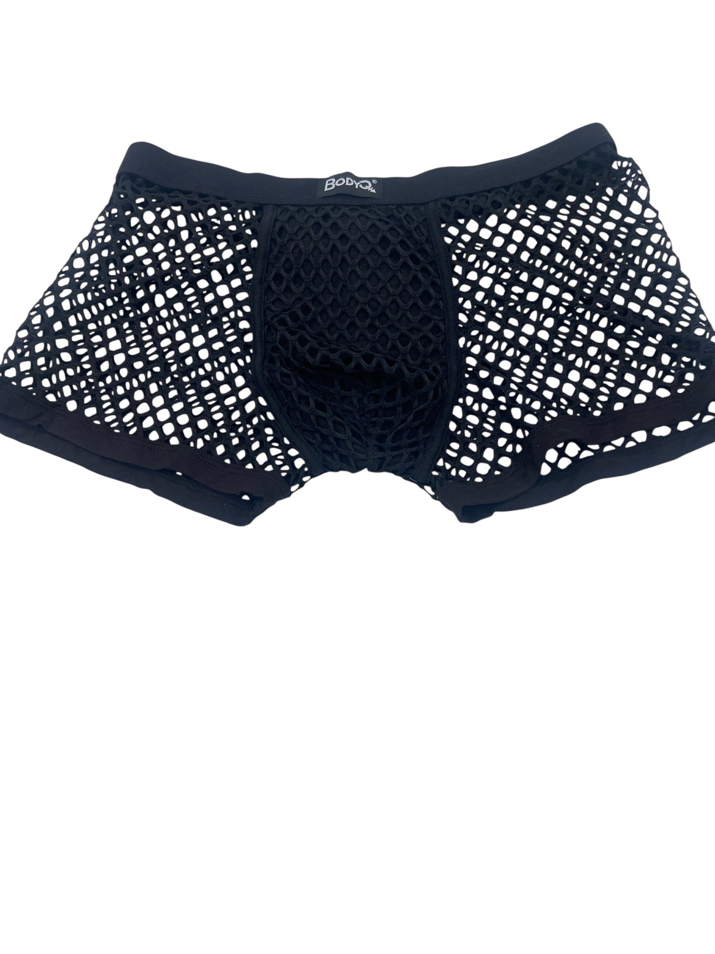 BodyQ Male Lingerie - Sexy Men’s Underwear Boxer – Black Fish Net- S/ M / L