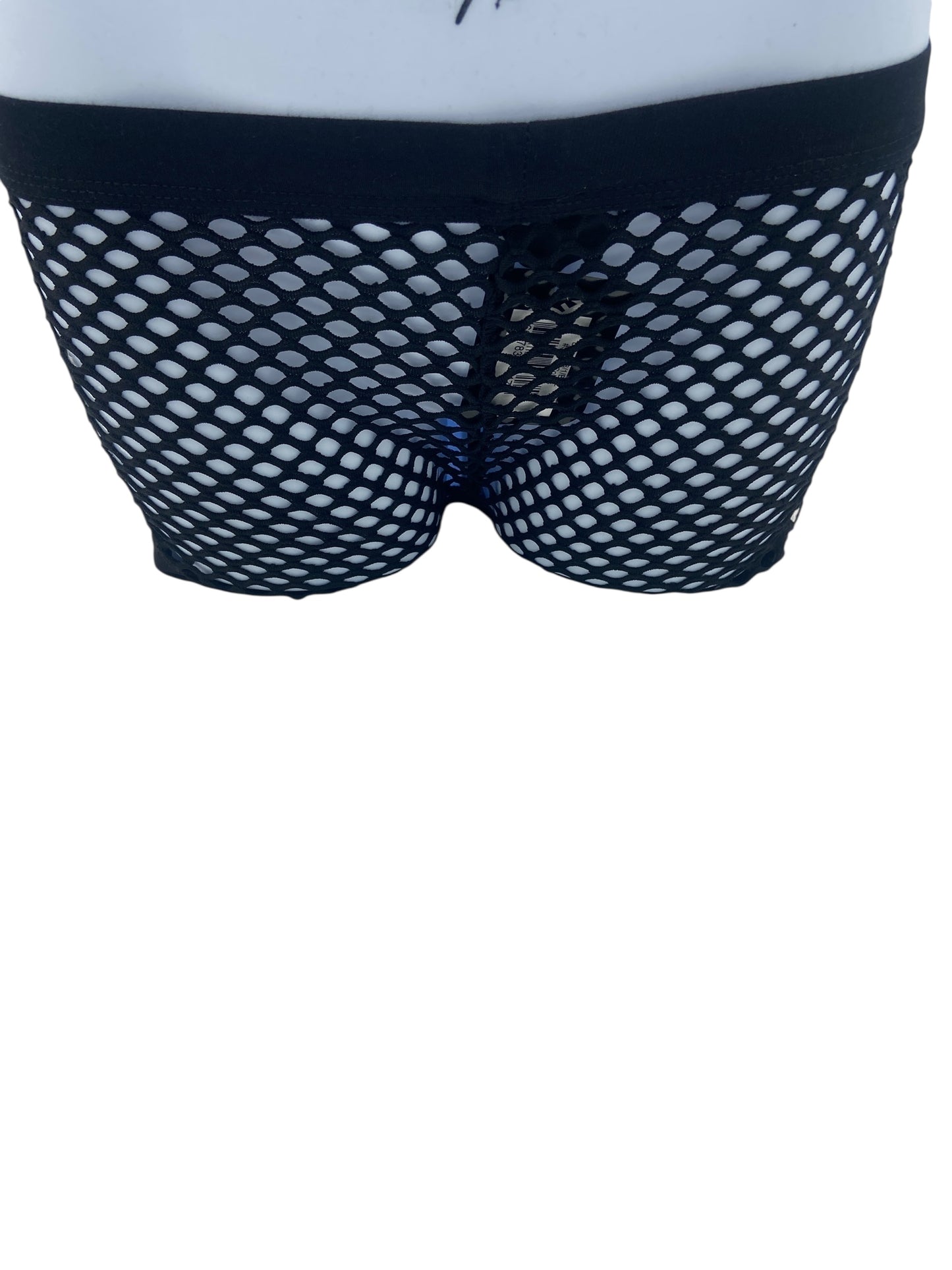 BodyQ Male Lingerie - Sexy Men’s Underwear Boxer – Black Fish Net- S/ M / L