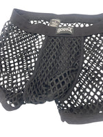 BodyQ Male Lingerie - Sexy Men’s Underwear Boxer – Black Fish Net- S/ M / L