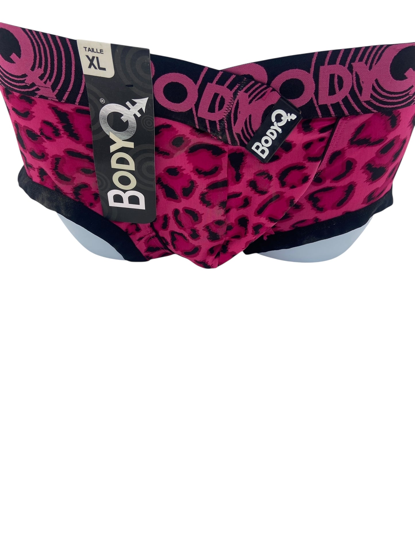 BodyQ Male Lingerie - Sexy Men’s Underwear Boxer – Pink Black - S/M/L/XL