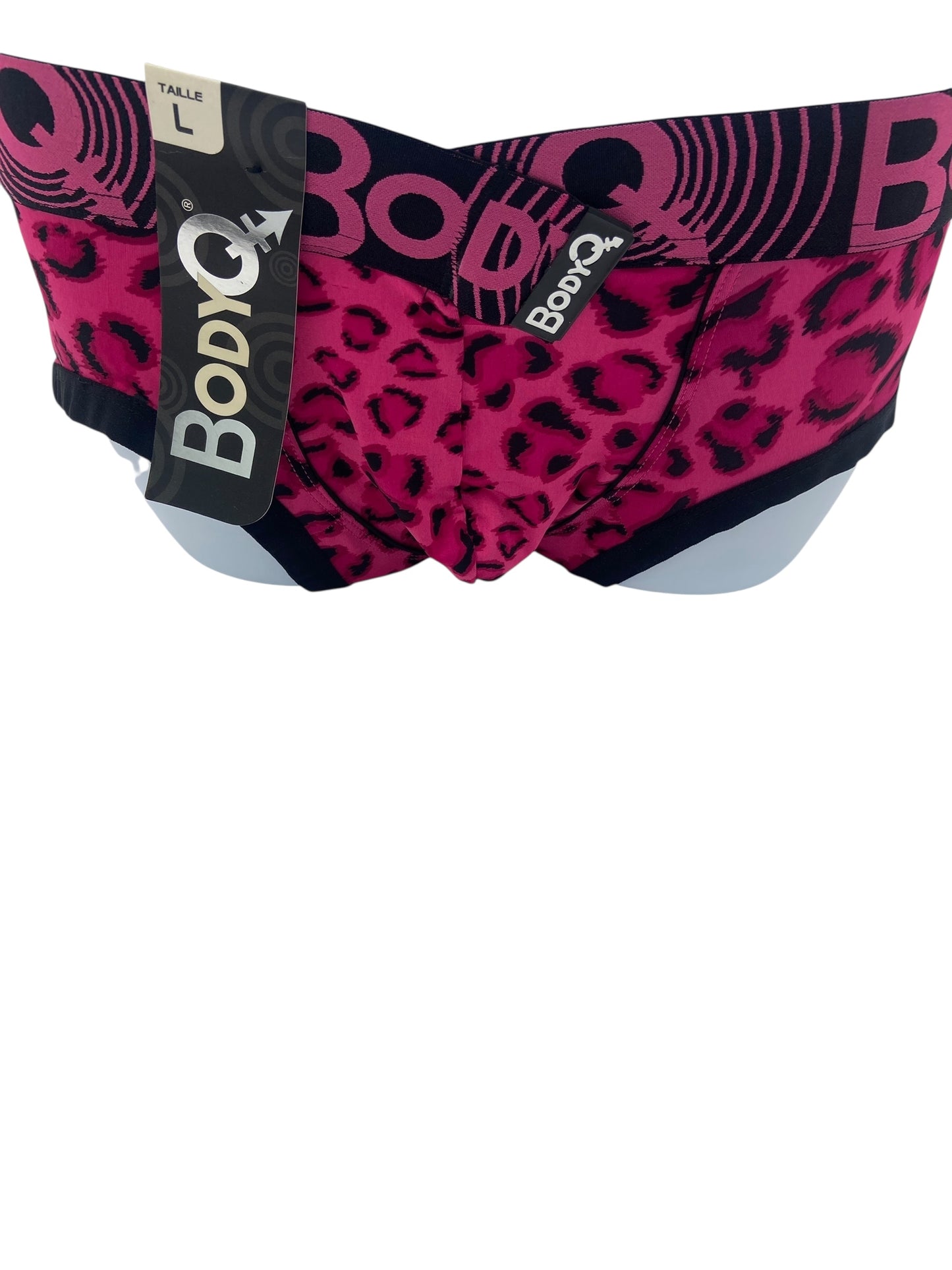 BodyQ Male Lingerie - Sexy Men’s Underwear Boxer – Pink Black - S/M/L/XL