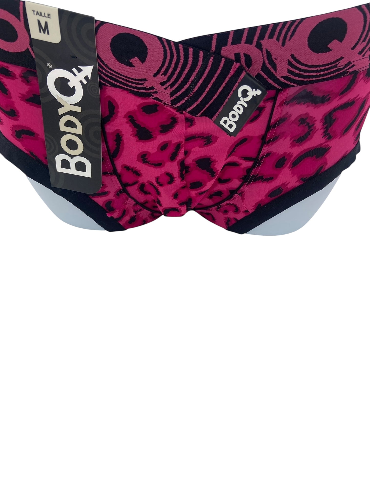 BodyQ Male Lingerie - Sexy Men’s Underwear Boxer – Pink Black - S/M/L/XL