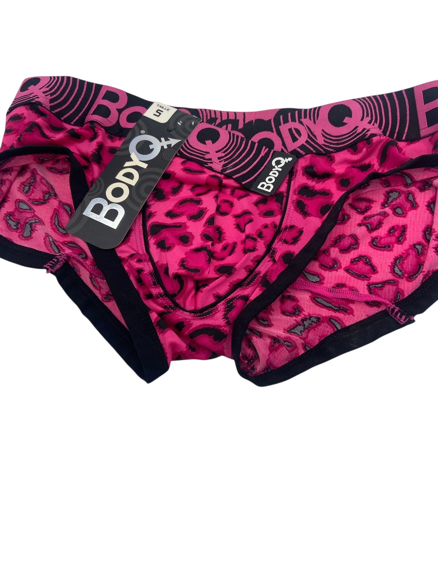 BodyQ Male Lingerie - Sexy Men’s Underwear Boxer – Pink Black - S/M/L/XL
