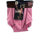 BodyQ Male Lingerie - Sexy Men’s Underwear Boxer – Pink Brown Band - XS / S / M