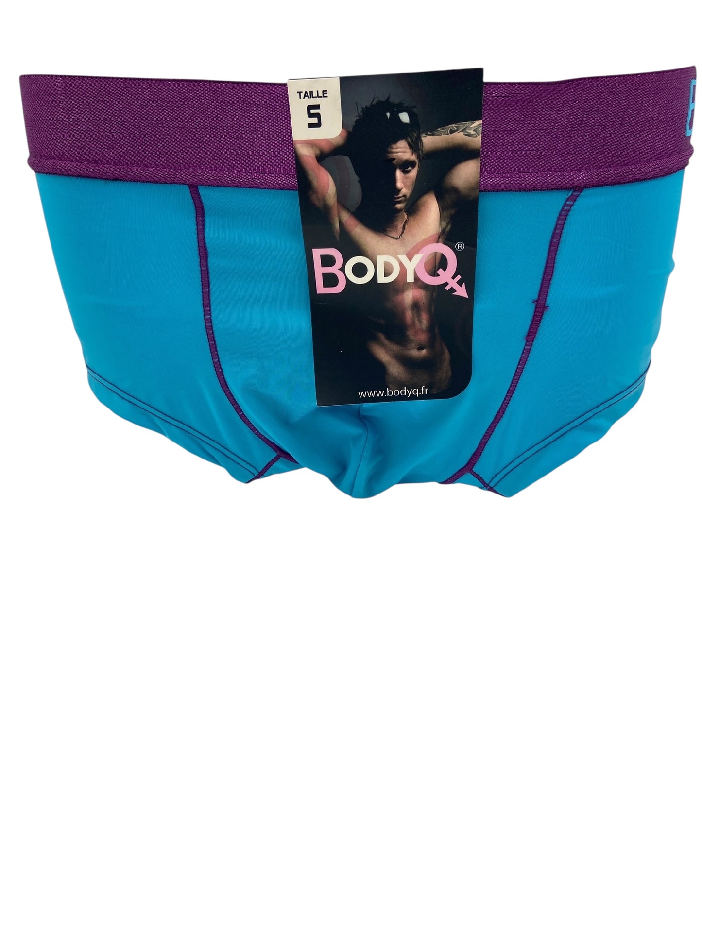 BodyQ Male Lingerie - Sexy Men’s Underwear Boxer – Blue Purple - XS / S