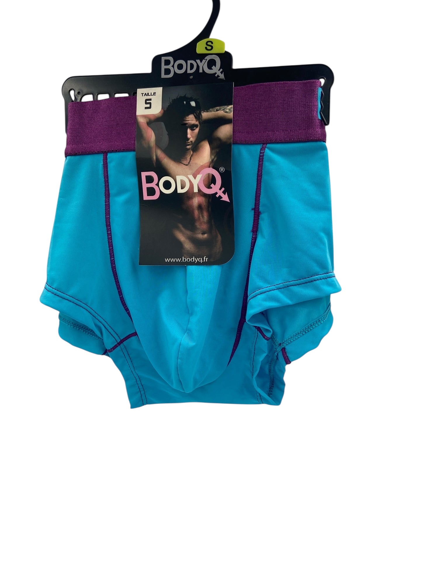 BodyQ Male Lingerie - Sexy Men’s Underwear Boxer – Blue Purple - XS / S