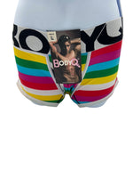 BodyQ Male Lingerie - Sexy Men’s Underwear Boxer – Rainbow  - S/ M/ L
