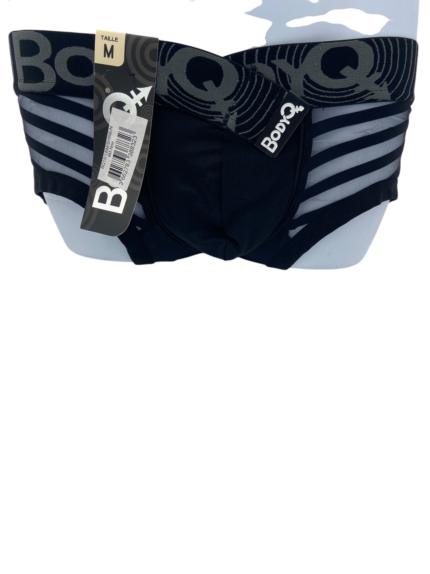 BodyQ Male Lingerie - Sexy Men’s Underwear Boxer – Black Net  - S/ M/ L