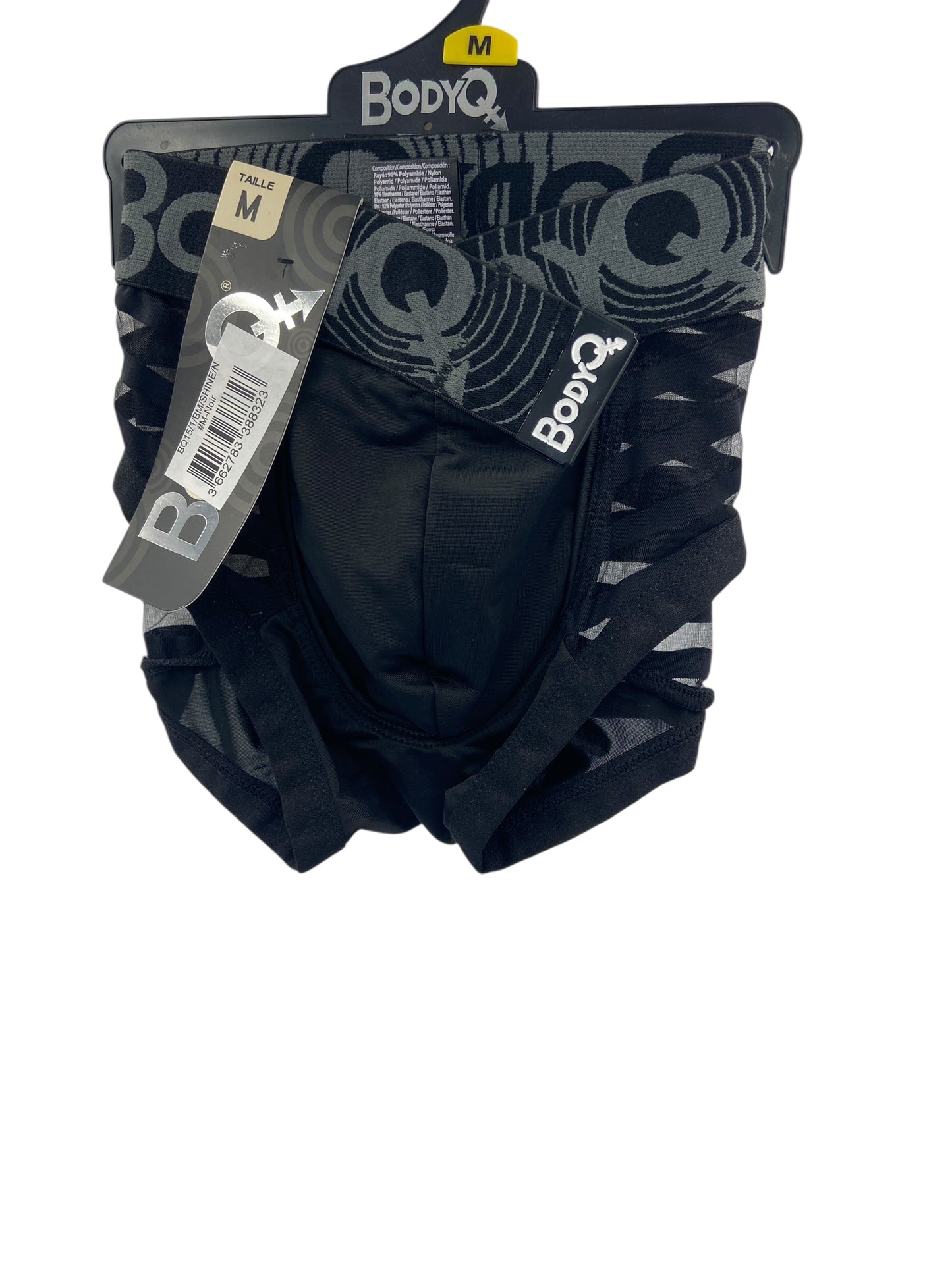 BodyQ Male Lingerie - Sexy Men’s Underwear Boxer – Black Net  - S/ M/ L