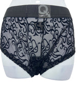 BodyQ Male Lingerie - Sexy Men’s Underwear Boxer – Black Relief- S - M