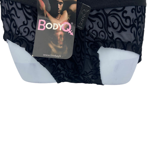 BodyQ Male Lingerie - Sexy Men’s Underwear Boxer – Black Relief- S - M