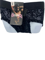 BodyQ Male Lingerie - Sexy Men’s Underwear Boxer – Black Relief- S - M