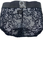 BodyQ Male Lingerie - Sexy Men’s Underwear Boxer – Black Relief- S - M