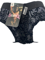 BodyQ Male Lingerie - Sexy Men’s Underwear Boxer – Black Relief- S - M
