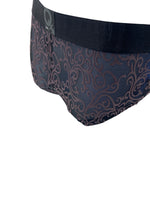BodyQ Male Lingerie - Sexy Men’s Underwear Boxer – Black Brown Relief- S - M